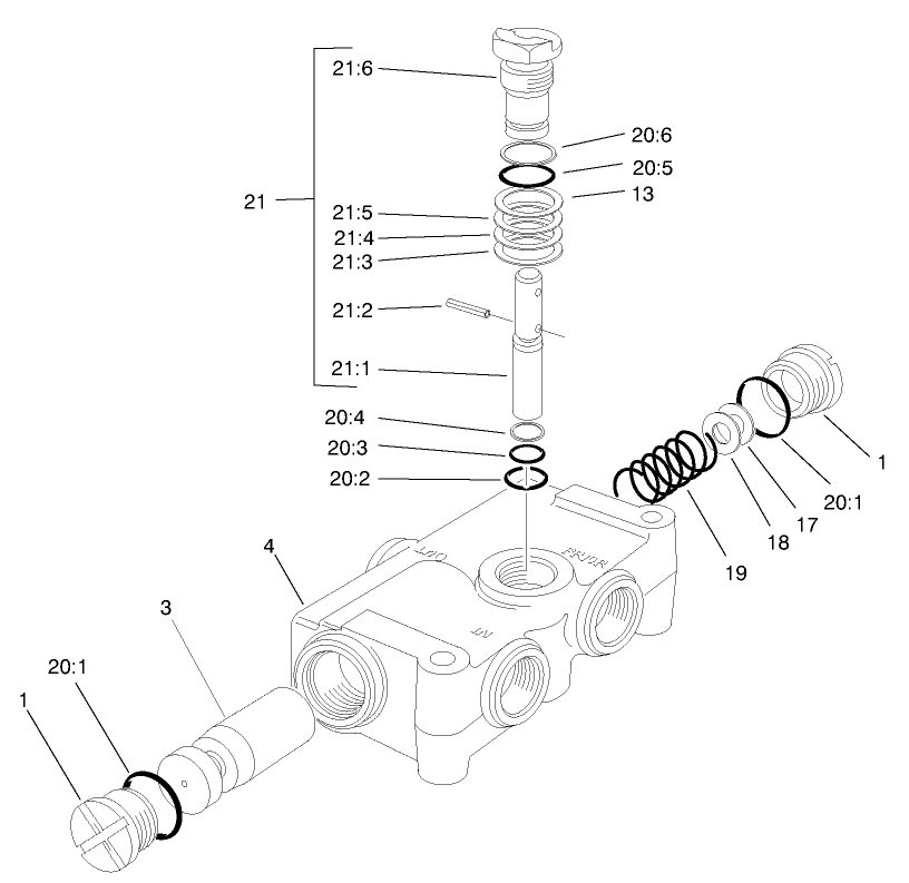 Priority Flow Control Valve Assembly No. 58-5490