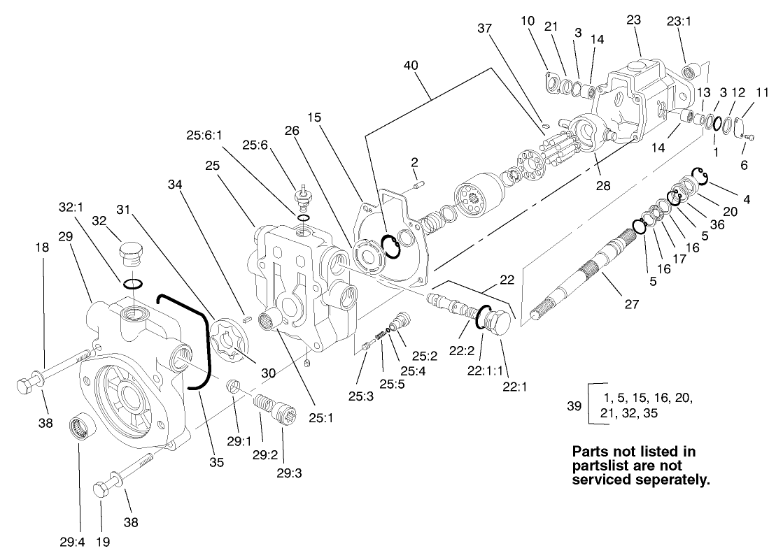 Variable Piston Pump Assembly No. 99-6494