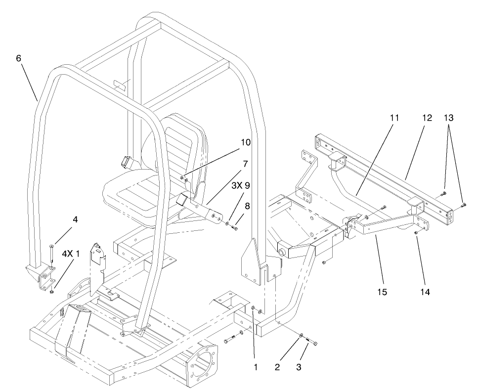 Roll Over Protection System Assembly (only on: 03707)