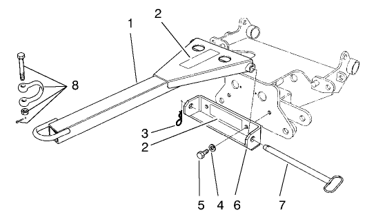 SPECIAL TOOLS TOW BAR ASSEMBLY NO. 58-7020