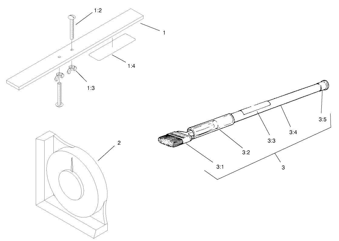 Guage Bar, Angle Indicator and Handle Assembly