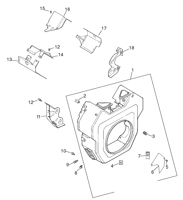 Group 6-Blower Housing Assembly Kohler CH20S-64670