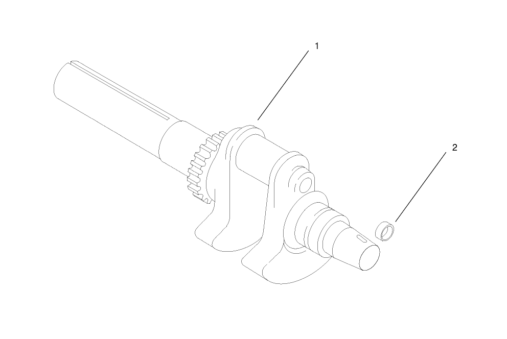 Crankshaft Assembly-Group 1 Kohler CH23S-76550