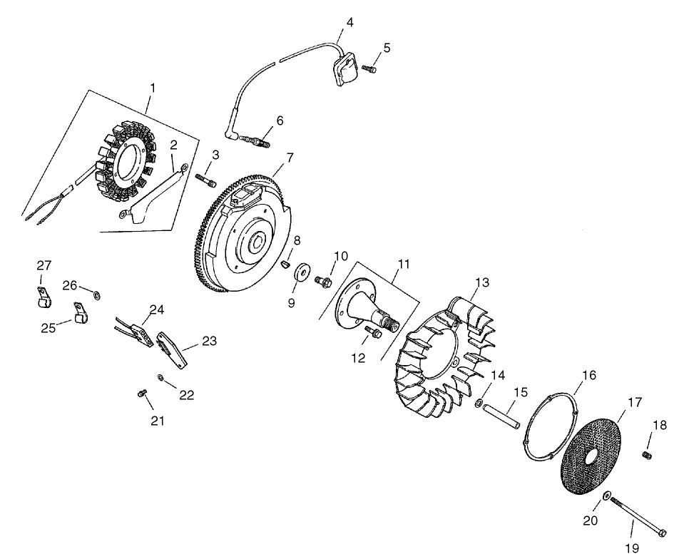 Ignition/Electrical Assembly-Group 5 Kohler CH23S-76550