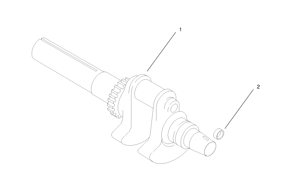 Group 1-Crankshaft Assembly Kohler CH25S-68695