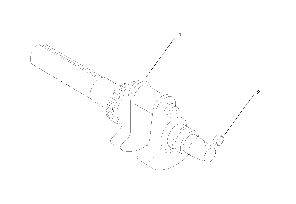 Group 1-Crankshaft Assembly Kohler CH25S-68695