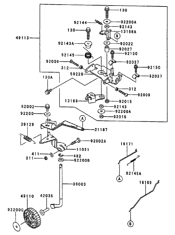 Control Equipment Assembly Kawasaki FD750D-AS03