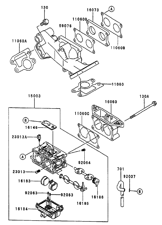 Carburetor (Kawasaki FD750D-AS03)