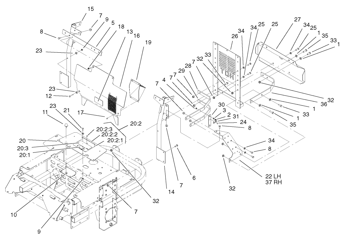 Cooling Mounting Frame Assembly