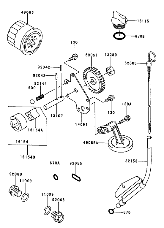 Lubrication Equipment (Kawasaki FD750D-AS03)