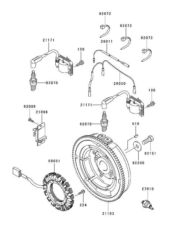 Electric Equipment Assembly Kawasaki FH721D-AS05