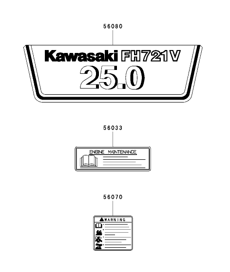 Label Assembly Kawasaki FH721D-AS05