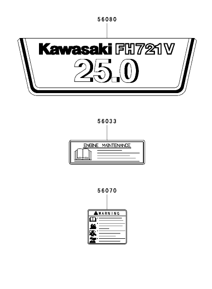 Label Assembly Kawasaki FH721D-AS05