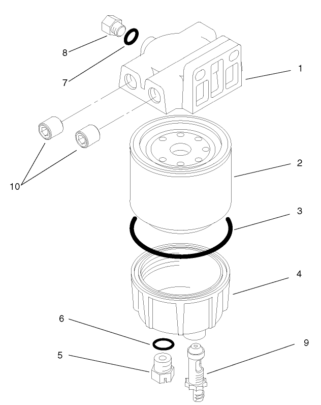 Water and Fuel Filter Assembly No. 98-9305