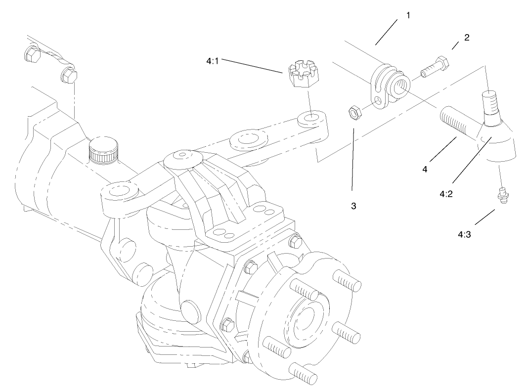 Tie Rod Assembly No. 98-3871 (only on: 30242)