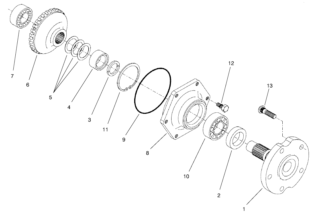 4 Wheel Drive Rear Axle Assembly No. 95-7501 (Continued) Axle Assembly (only on: 30242)
