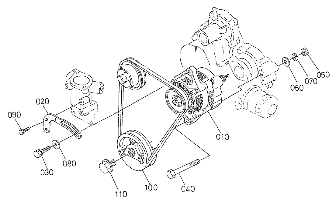 Alternator and Pulley Assembly