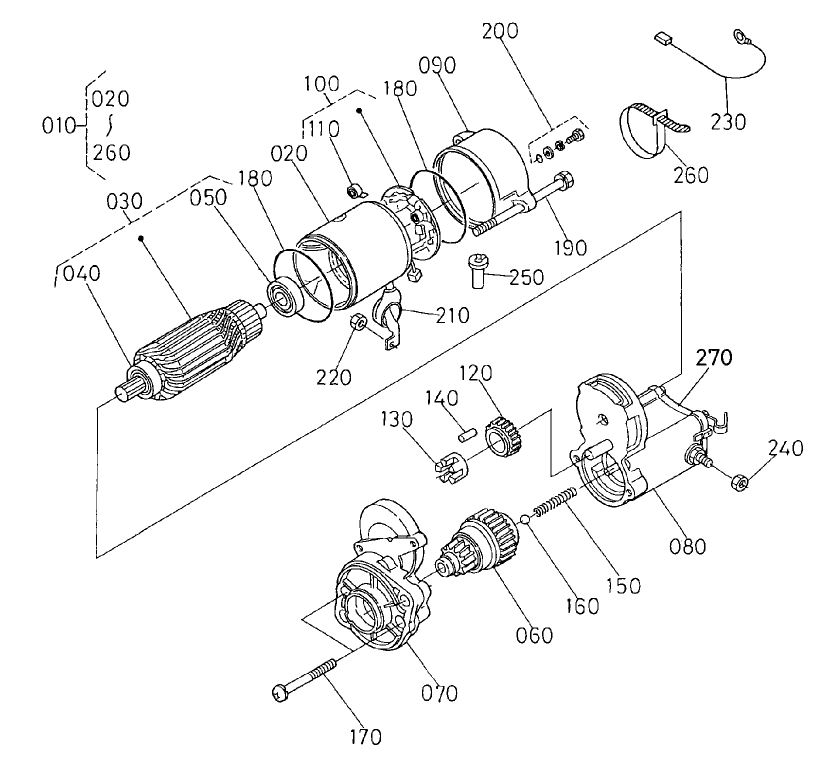 Starter Assembly No. 98-9705