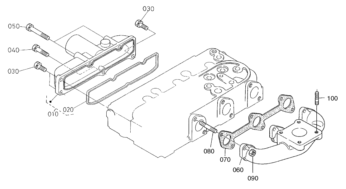 Inlet and Exaust Manifold Assembly