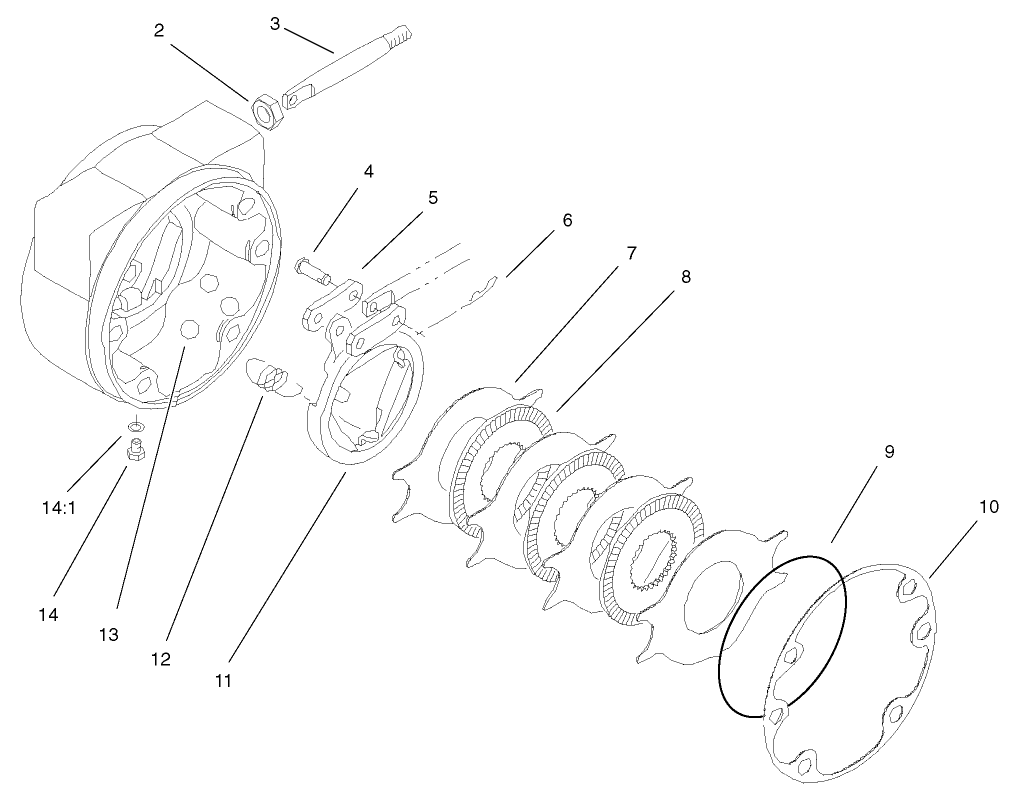 LH Brake Assembly No. 100-3070