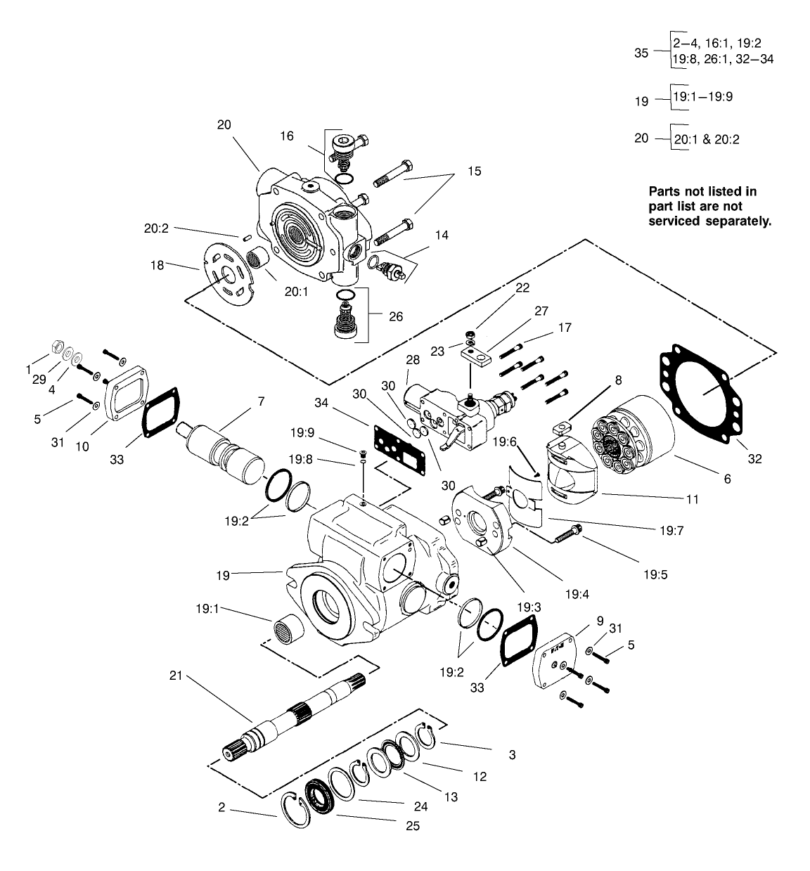 Piston Pump Assembly No. 105-4567