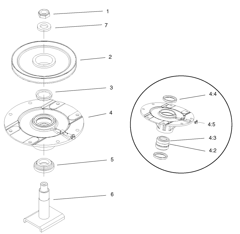 Spindle Assembly No. 104-3531 (Front Deck)