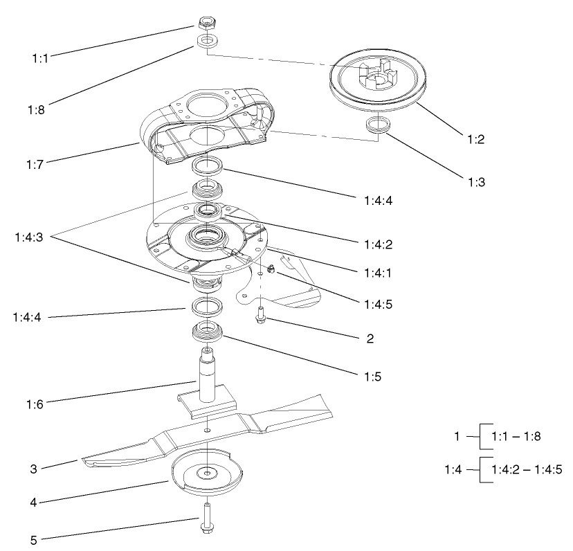 Spindle Assembly (Front Deck)