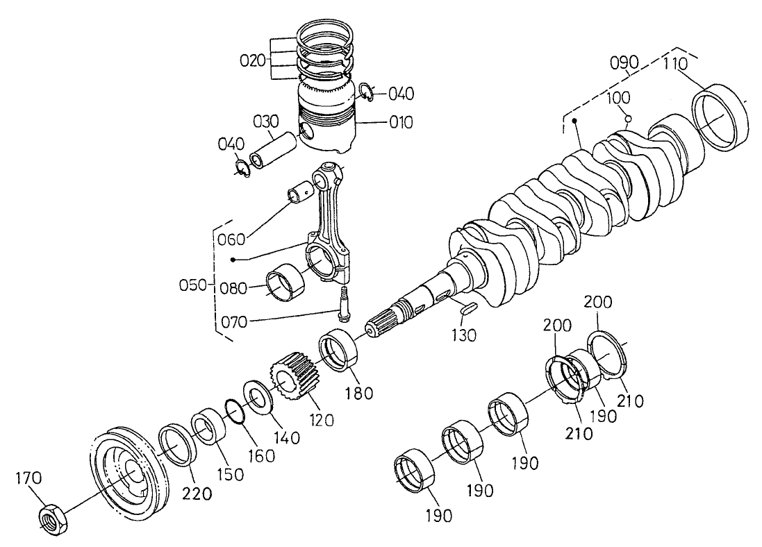 Piston and Crankshaft Assembly