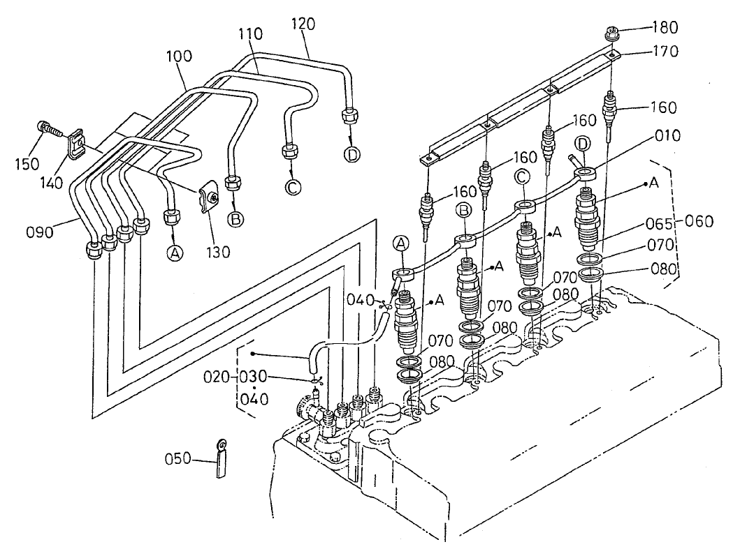 Nozzle Holder and Glow Plug Assembly