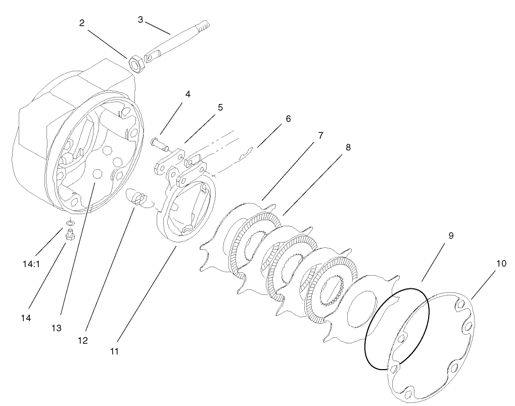 LH Brake Assembly No. 100-3070