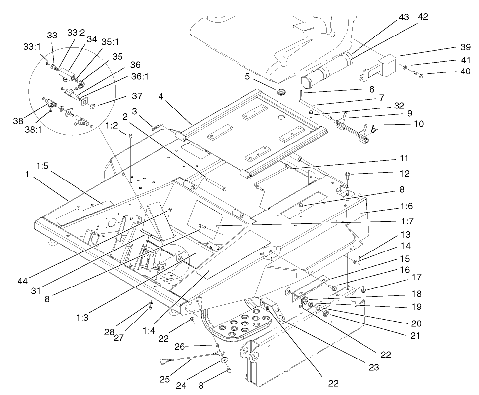 Platform and Seat Base Assembly