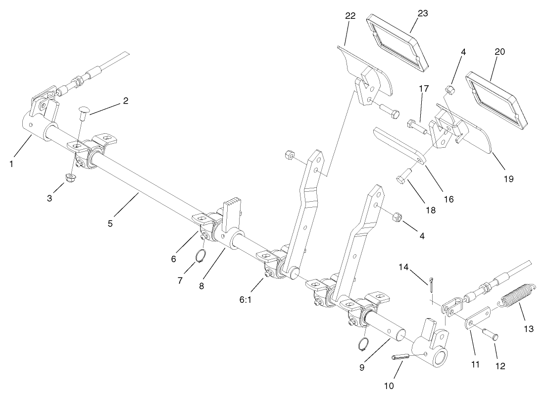 Brake Pedal and Linkage Assembly