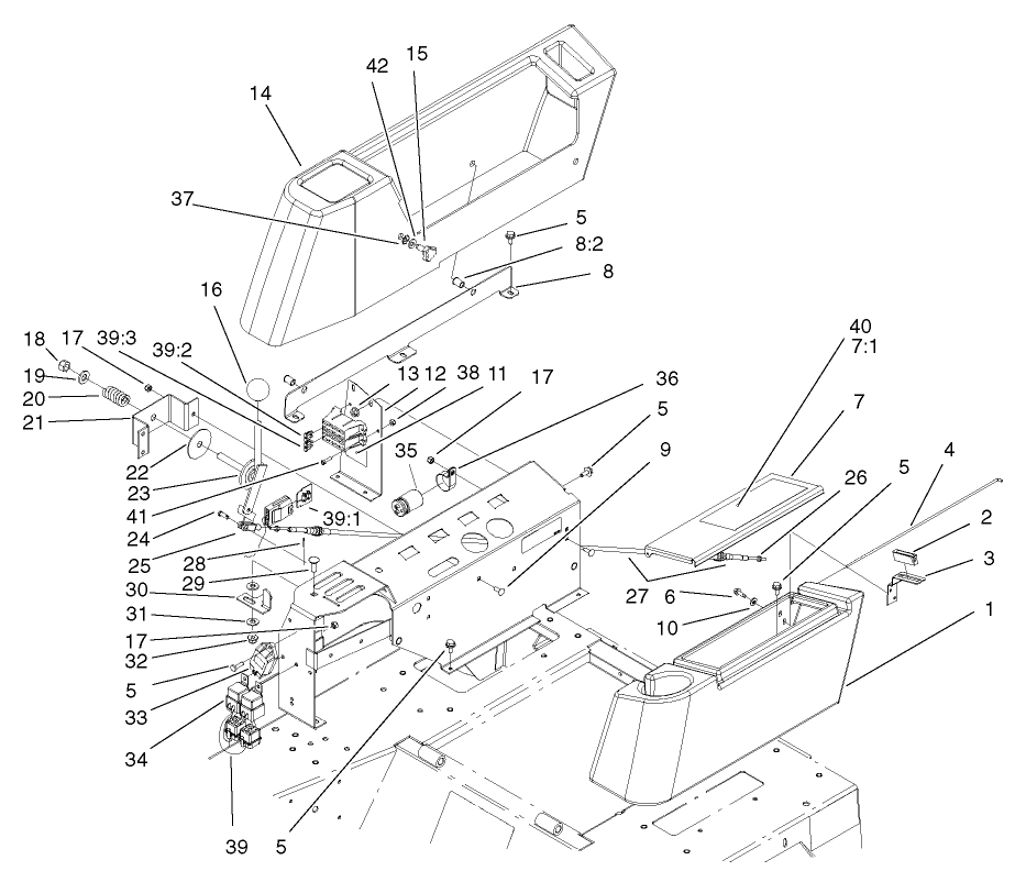 Control Console and Tool Box Assembly