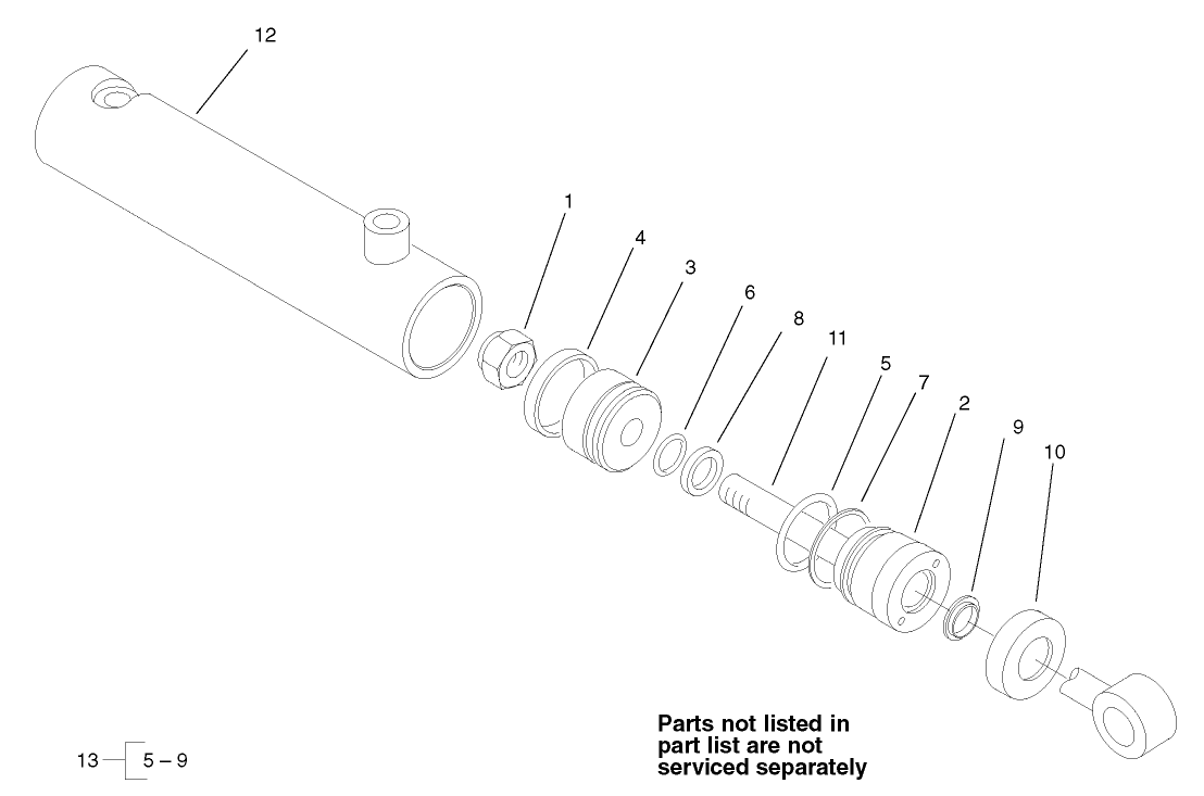 Hydraulic Cylinder Assembly No. 100-3016