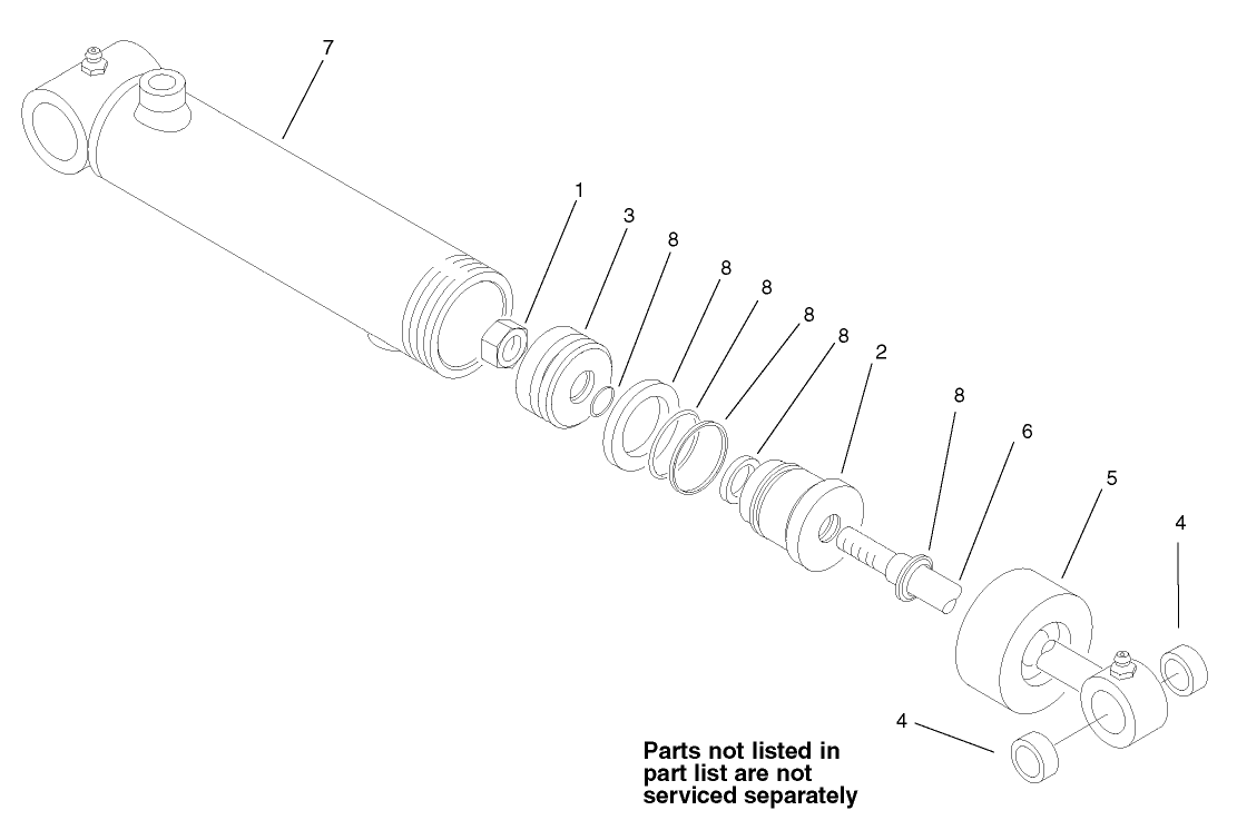 Hydraulic Cylinder Assembly No. 99-5496
