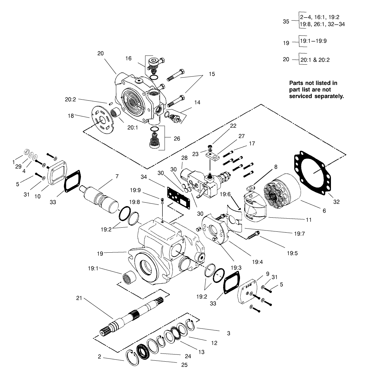 Piston Pump Assembly No. 105-4567