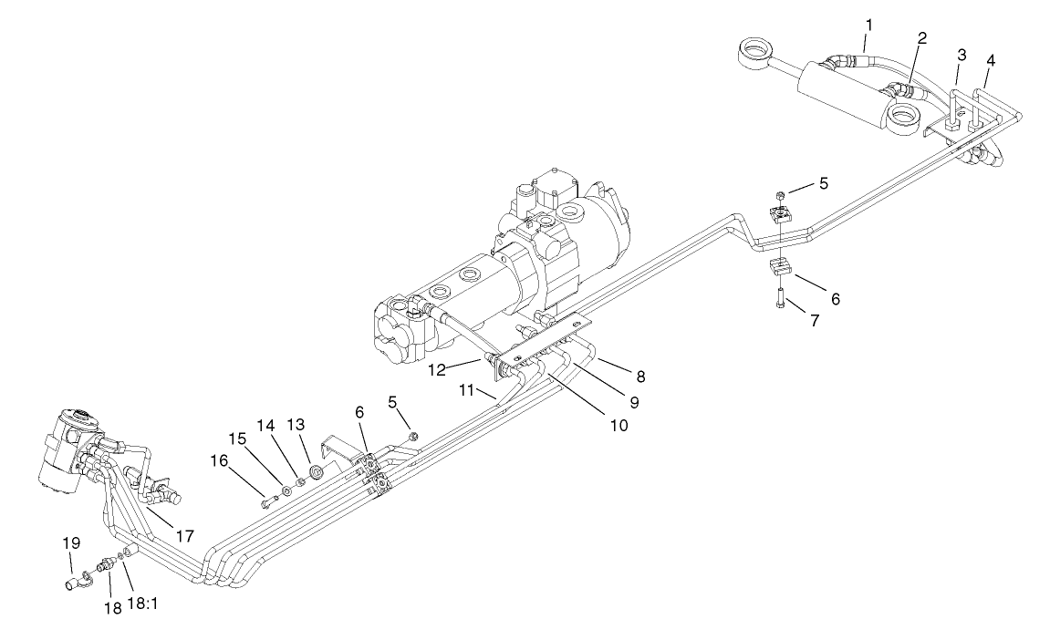 Steering Hydraulic Plumbing Assembly