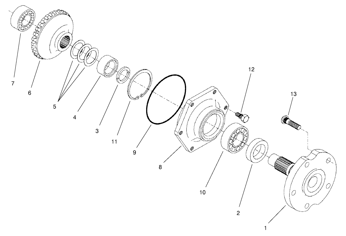 Rear Axle Assembly No. 100-3784 (Continued) Axle Assembly