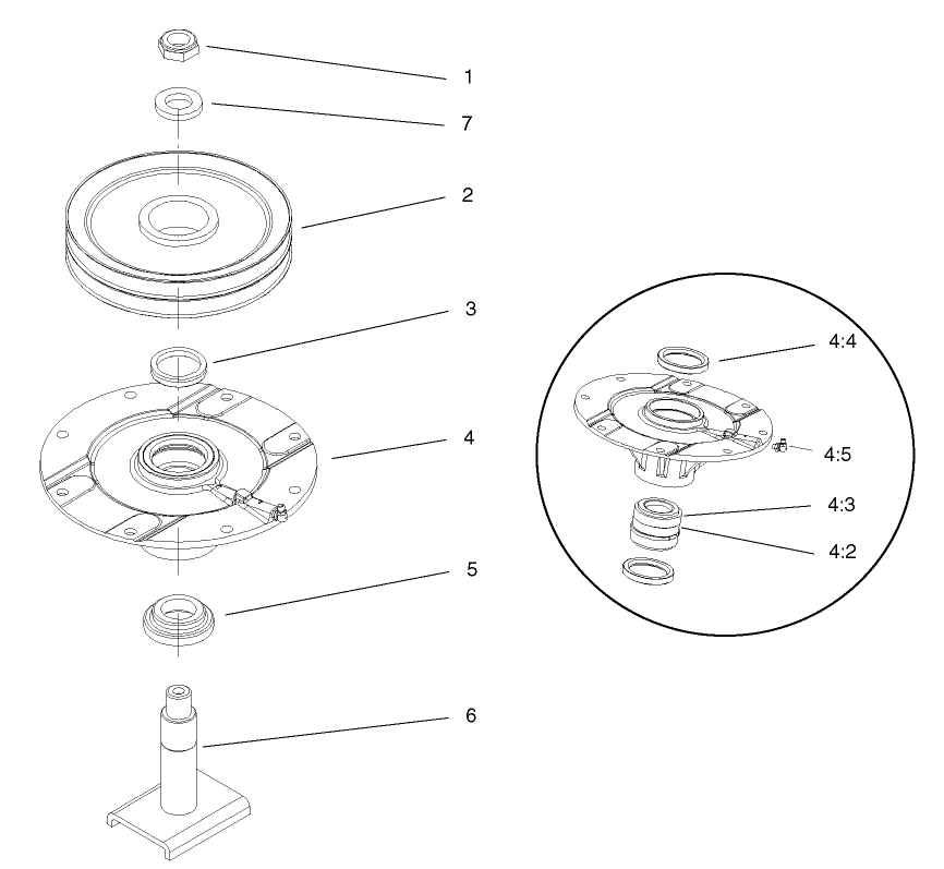 Spindle Assembly No. 104-3530 (Front Deck)