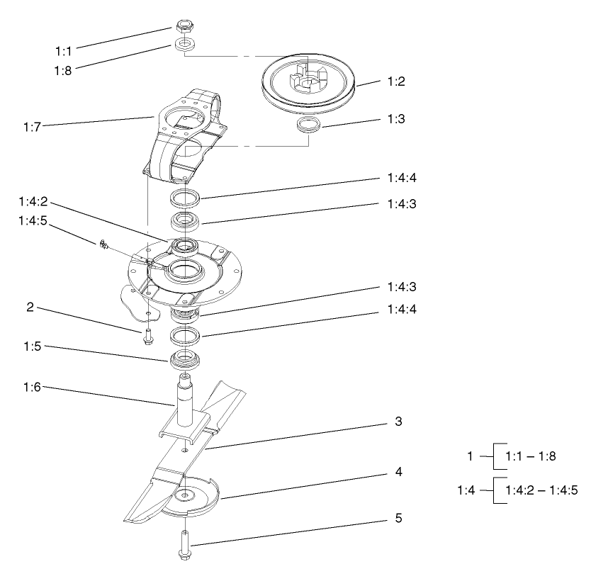 Spindle Assembly (RH and LH Deck)