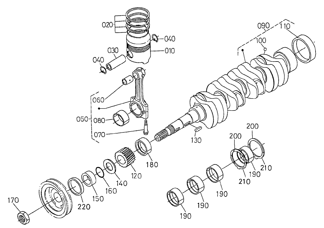 Piston and Crankshaft Assembly