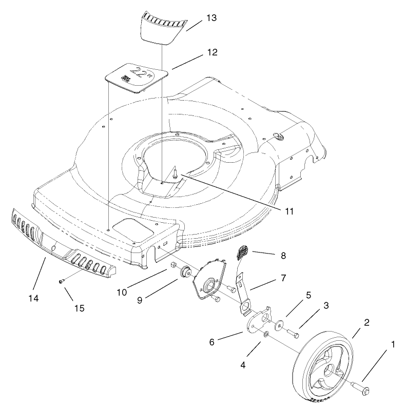 Front Axle and Wheel Assembly