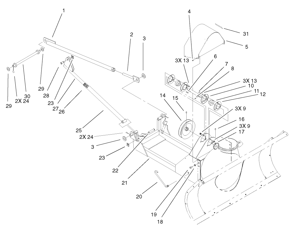 Jack Shaft Assembly