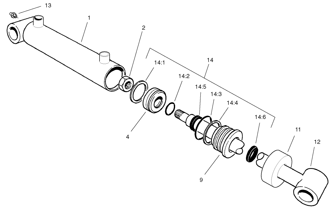 Hydraulic Cylinder Assembly No. 99-6987