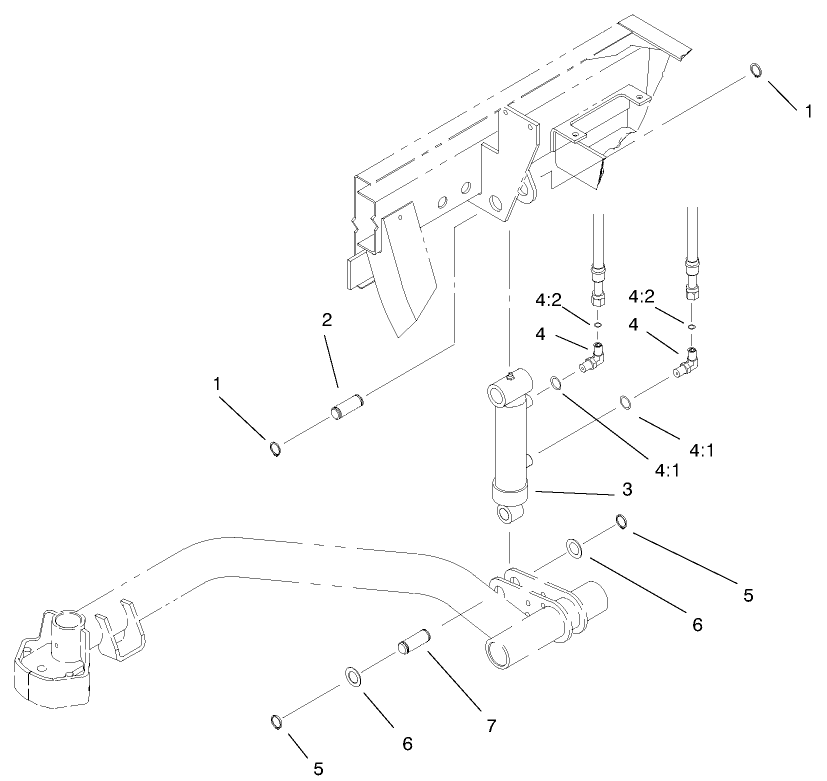 Rear Lift Cylinder Assembly