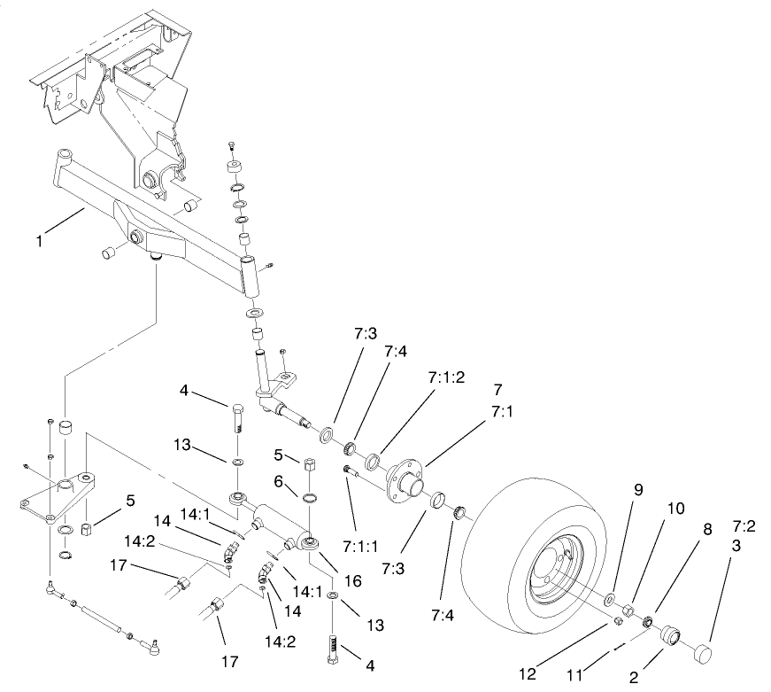 2 Wheel Drive Rear Axle Assembly (only on: 03550)