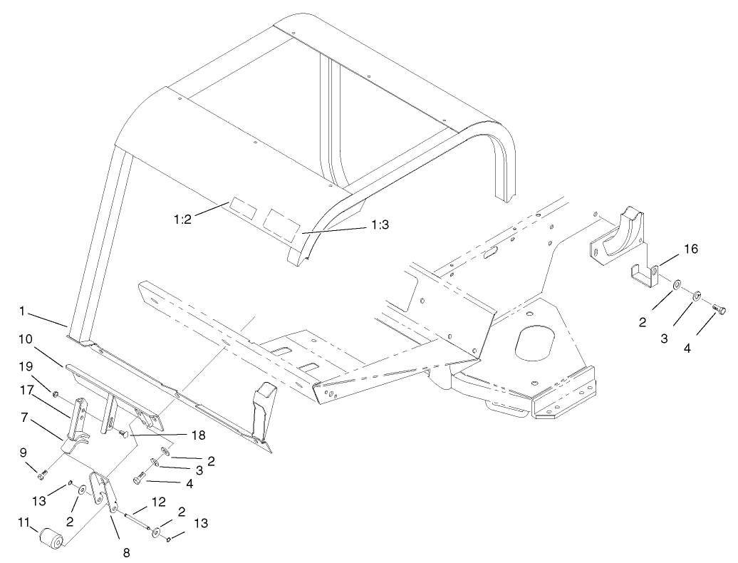 Roll-Over-Protection-System and Stabilizer Assembly
