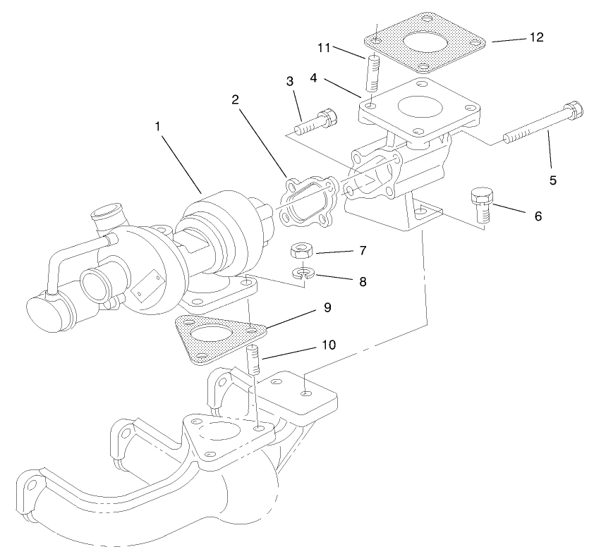 Exhaust Manifold and Gasket Assembly