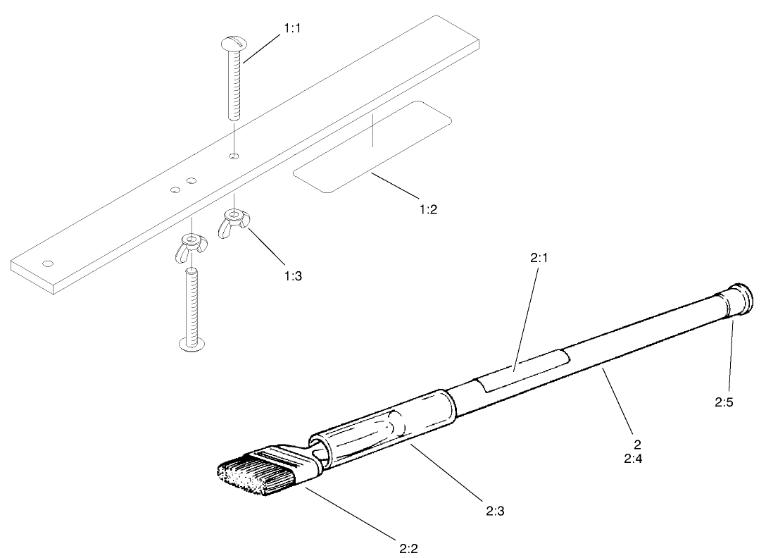 Gauge Bar and Backlapping Brush Assembly
