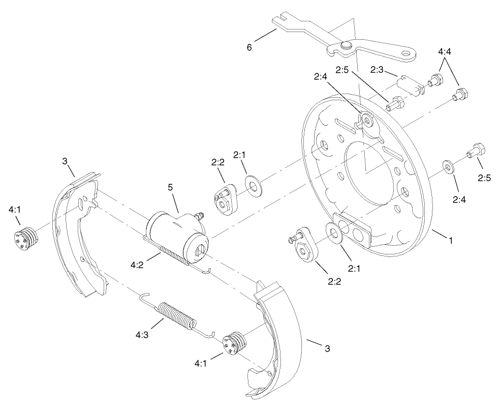 Left Hand Brake Assembly No. 104-6807